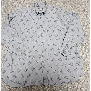 Vtg Forenza Aviation Shirt Pilot Girl Button Retro Long Sleeve Medium Hong Kong